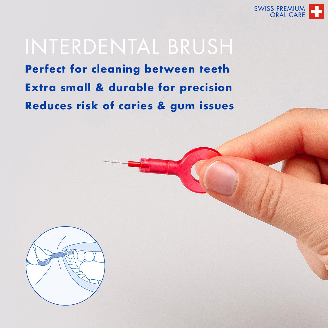 Curaprox Travel Set green, travel toothbrush, interdental brush, toothpaste 10ml, travel box