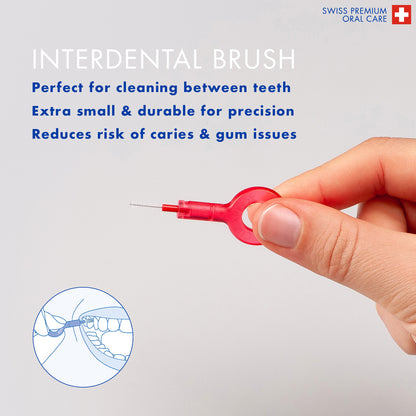 Curaprox Travel Set green, travel toothbrush, interdental brush, toothpaste 10ml, travel box