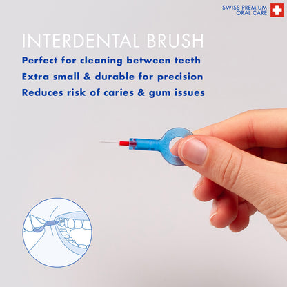 Curaprox Travel Set pink, travel toothbrush, interdental brush, toothpaste 10ml, travel box