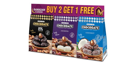 Chocodate Assorted | Exquisite Bite Sized Delicacy | Buy2 & Get 1 Free! (80gm each)