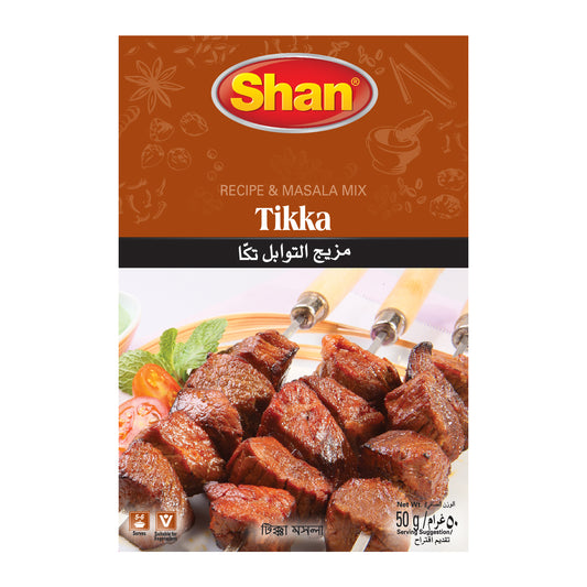 Shan Tikka Boti Recipe & Masala Mix 50gm