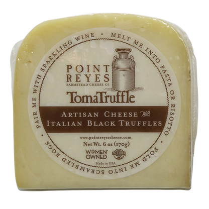 Point Reyes TomaTruffle Artisan Cheese Italian Black Truffles 6oz (170gm) - Chilled