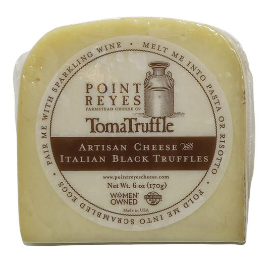 Point Reyes TomaTruffle Artisan Cheese Italian Black Truffles 6oz (170gm) - Chilled