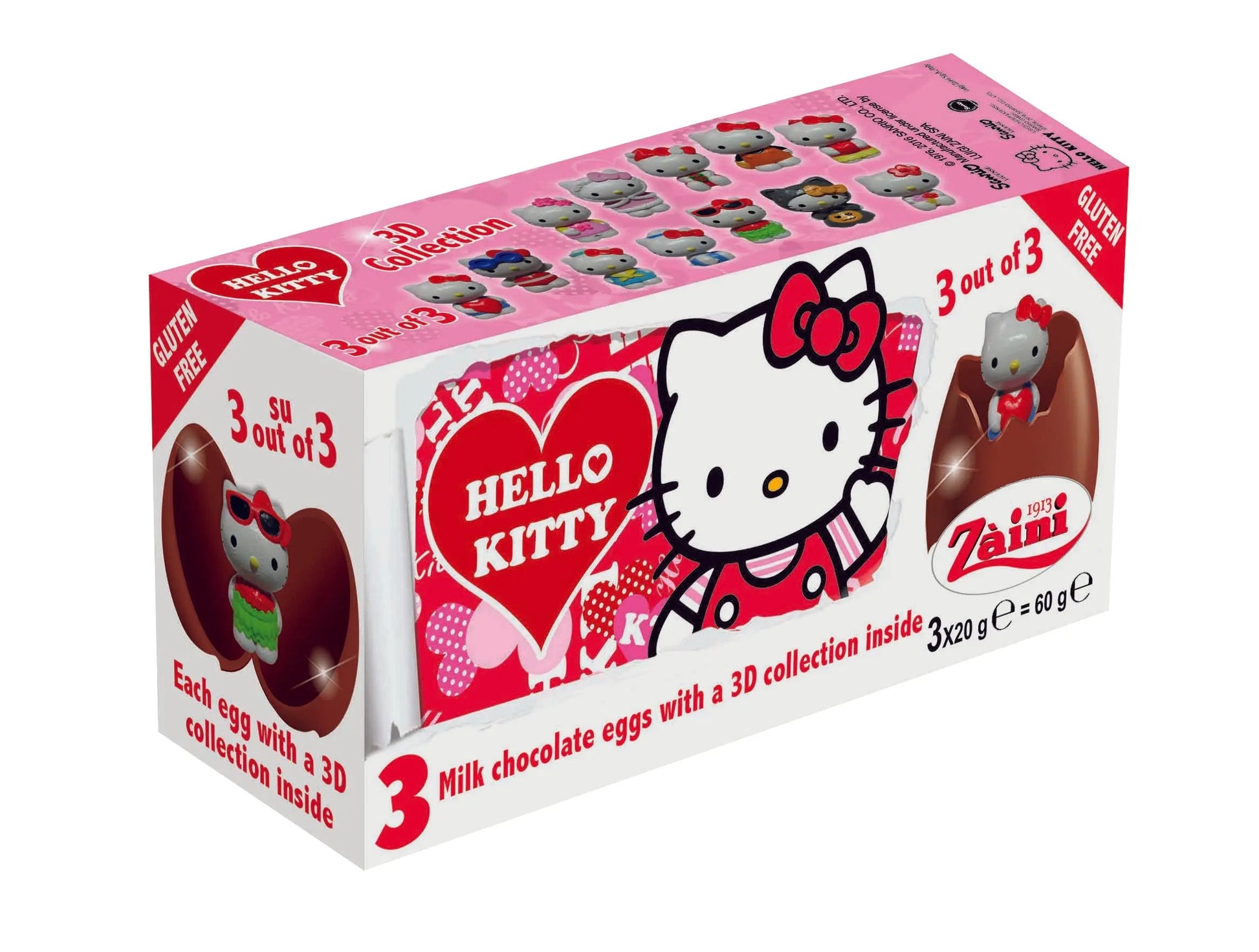 Zaini Hello Kitty (Tripack Chocolate Eggs) Zaini