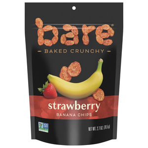 Bare Baked Crunchy Strawberry Banana Chips 2.7 OZ(76.5gm)