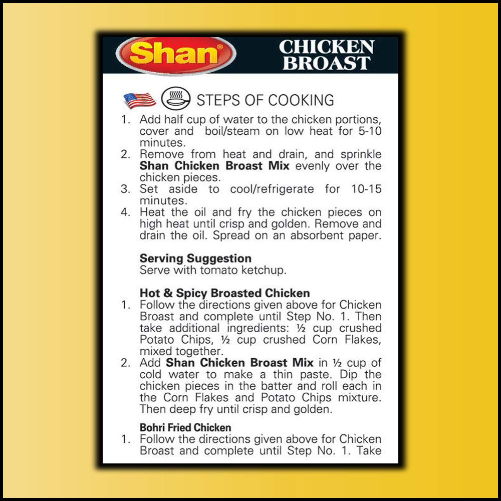 Shan Chicken Broast Recipe & Seasoning Mix 125gm