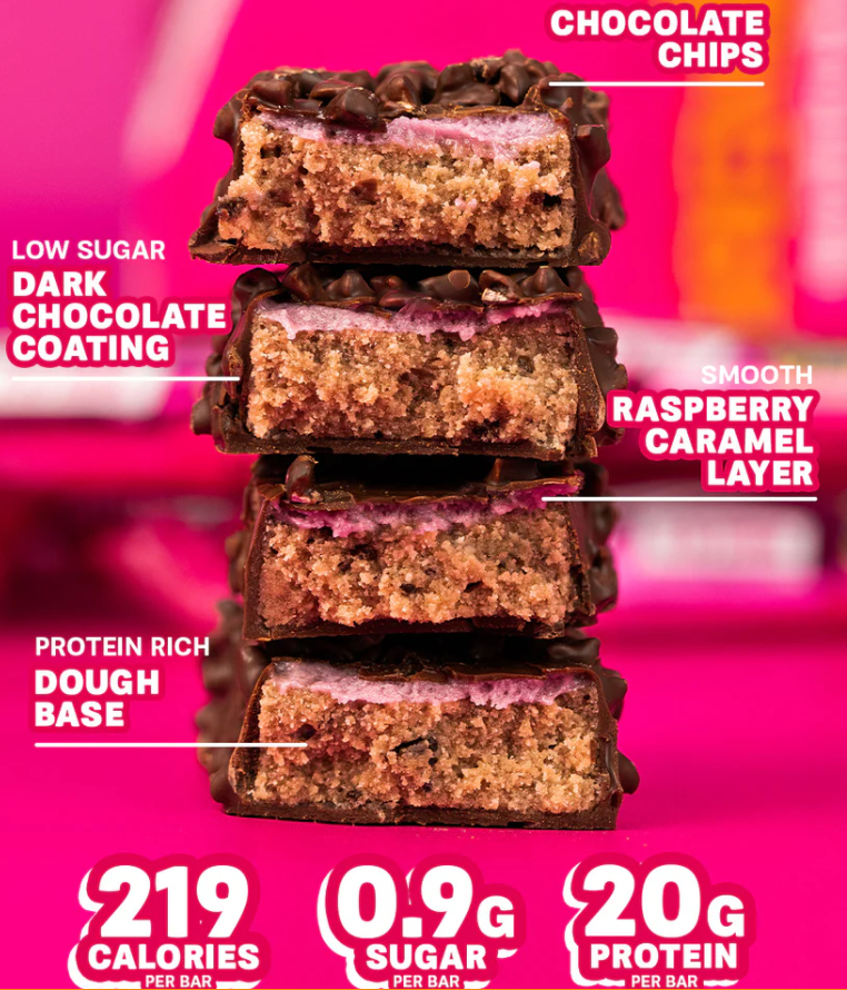 Grenade Dark Chocolate Raspberry - High Protein Bar - Low Sugar  60gm