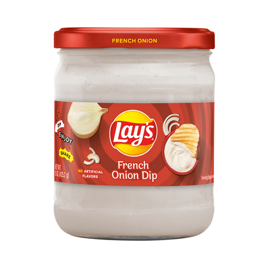 Lay's French Onion Dip, No Artificial Flavors, 15 OZ (425g) - Export