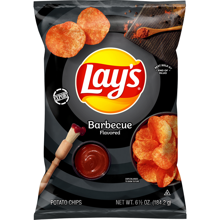 Lay's Barbecue Flavored Potato Chips 6.5 OZ (184g) - Export - Click Cuisine