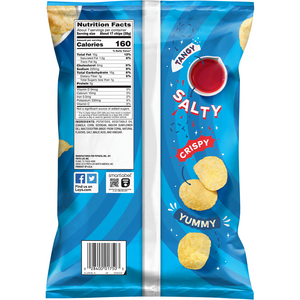 Lay's Salt & Vinegar Flavored Potato Chips 6.5 OZ (184g) - Export