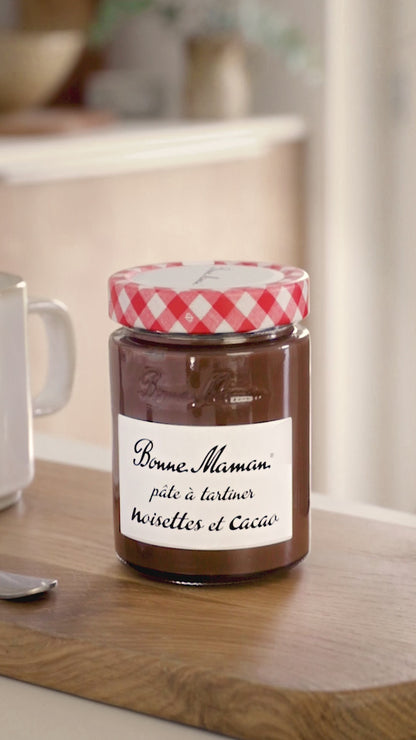 Bonne Maman Hazelnut Chocolate Spread with Cocoa, No Palm Oil, 20% Hazelnut, 360g