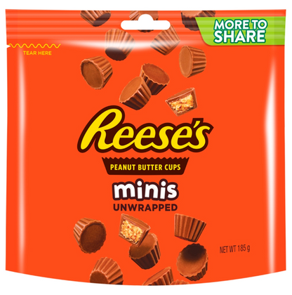 Reese's Mini Unwrapped Chocolate Peanut Butter Cups 185gm - Promo