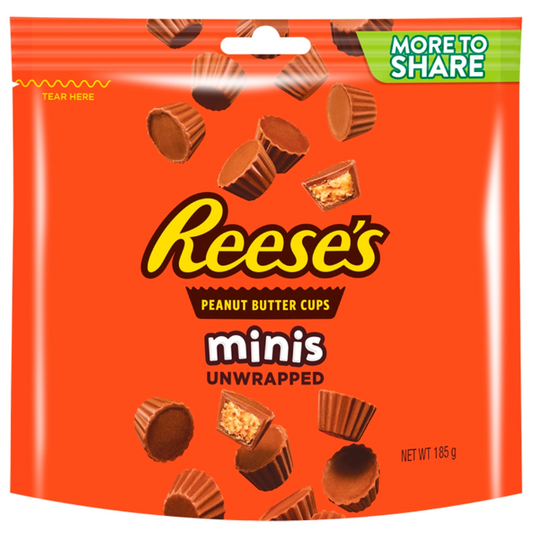 Reese's Mini Unwrapped Chocolate Peanut Butter Cups 185gm