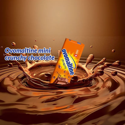 Ovomaltine Mini Crunchy Swiss Milk Chocolate Bar contains Cocoa solids 32%,42gm