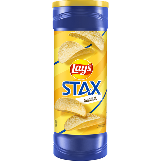 Lay's Stax Original Potato Chips 5.75 OZ (163g) - Export