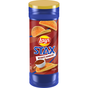 Lay's Stax Mesquite Barbecue Flavored Potato Chips 5.5 OZ (156g) - Export