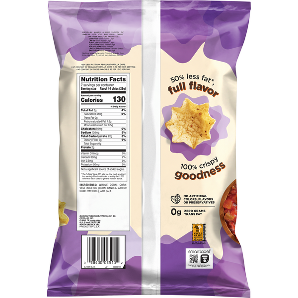 Tostitos Baked Scoops Tortilla Chips, 50 Less Fat 7 OZ (198.4g) Exp