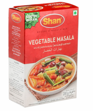 Shan South Indian Vegetable Recipe & Masala Mix 200gm