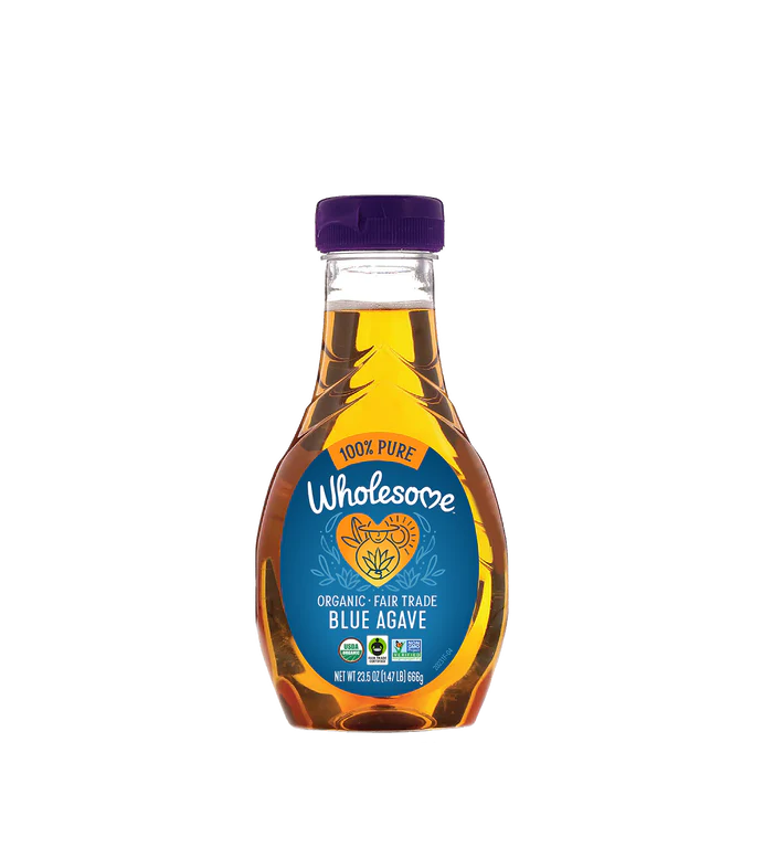 Wholesome Organic Fair Trade 100% Pure Blue Agave Nectar, Vegan, Gluten Free, 666gm