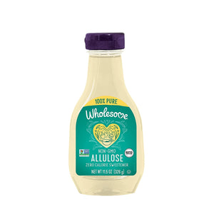 Wholesome Allulose Syrup, Zero Calorie Liquid Sweetener, No Glycemic Impact, Non-GMO, Keto Friendly 326gm