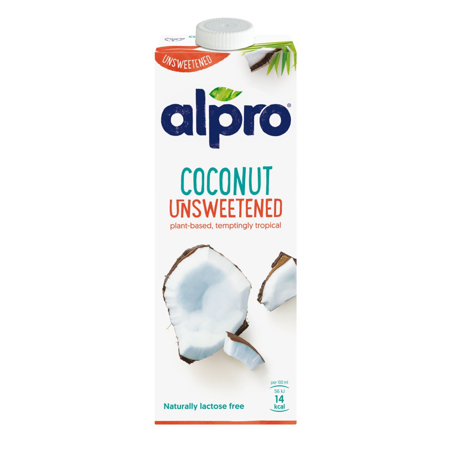 Alpro Coconut Unsweetened Drink 1L, 100% Plant Based And Dairy Free, S ...