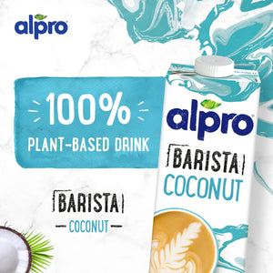 Alpro Barista Coconut Drink 1L, 100% Plant Based And Gluten & Dairy Free, Suitable For Vegans, Naturally Free From Lactose, Rich In Nutrients Alpro
