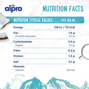 Alpro Barista Coconut Drink, Pack Of 1L, Totally Plant Based, Dairy ...