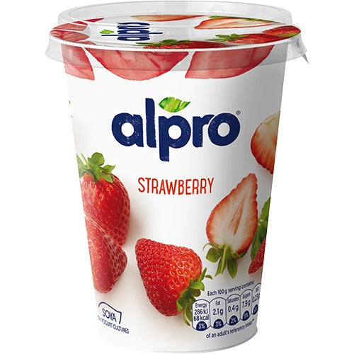 Alpro Plant Based Alternate Yogurt Strawberry  500g Alpro