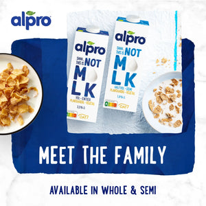 Alpro Shhh This Is Not Milk Whole 1L, 100% Plant Based And Gluten & Dairy Free, Suitable For Vegans, Naturally Free From Lactose, Rich In Nutrients Alpro