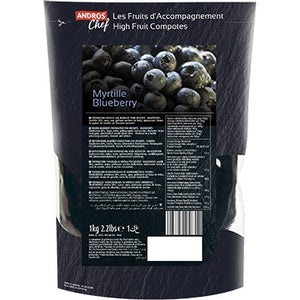 Andros Chef Blueberry high fruit compote 1Kg Andros Chef