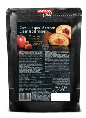 Andros Chef Caramelized Apple Clean Label Filling Bake Stable, 1Kg Andros Chef