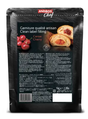 Andros Chef Cherry Clean Label Filling  Bake Stable, 1Kg Andros Chef