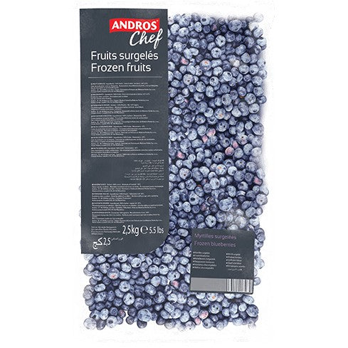 Andros Chef Frozen Cultivated Blueberries 2.5Kg Andros Chef