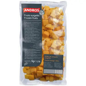 Andros Chef Frozen Mango cubes 1kg Andros Chef