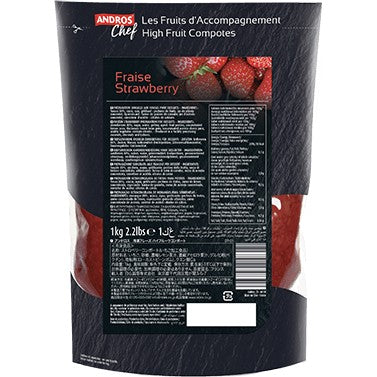 Andros Chef Strawberry high fruit compote 1Kg Andros Chef