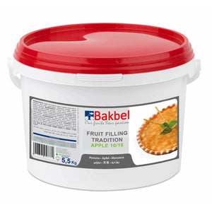 Bakbel 90% Fruit Filling Apple 10/10 5.5Kg Bakbel