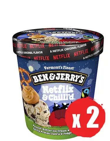 Ben & Jerry's Netflix & Chilled 2 x 473ml Ben & jerry