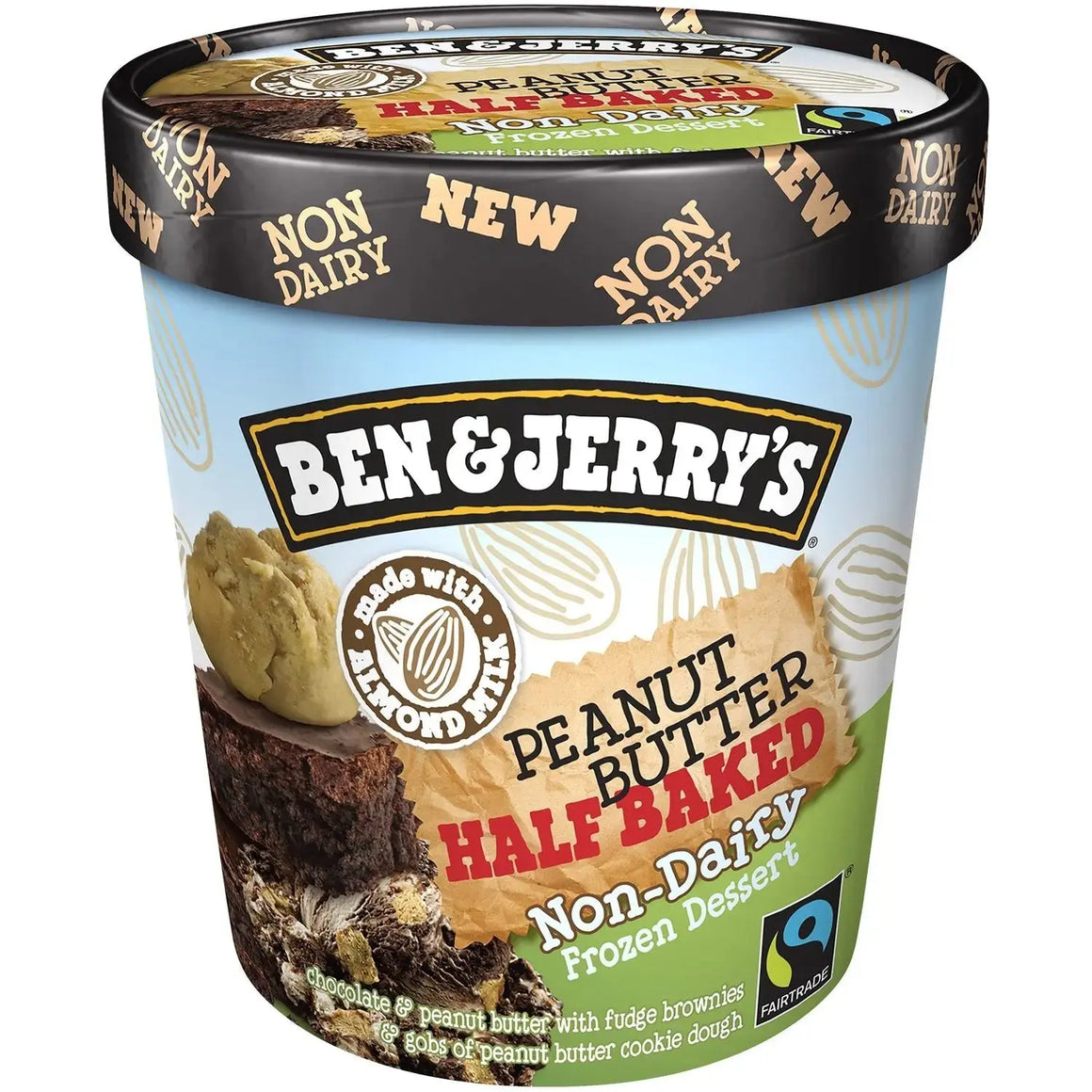 Ben & Jerry's Non-Dairy Peanut Butter Half Baked 473ml Ben & jerry