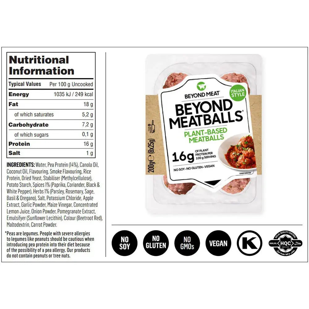 Beyond Meatballs 8X25G (200g) - Promo Beyond Meat