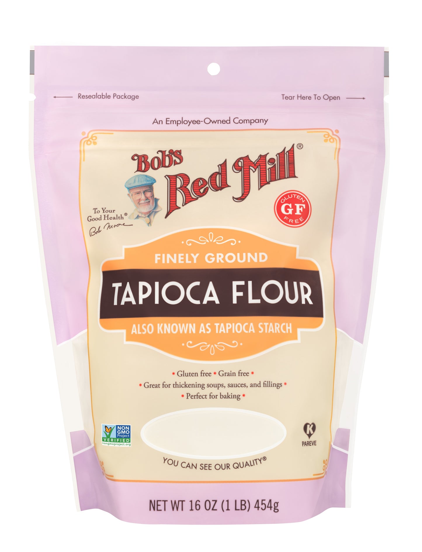 Bob's Red Mill Finely Ground Tapioca Flour, Gluten Free, Non-GMO 454gm Bob's Red Mill