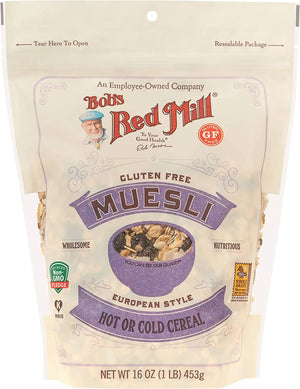 Bob's Red Mill Gluten Free Muesli, Hot or Cold Cereal, Non-GMO, 453gm Bob's Red Mill