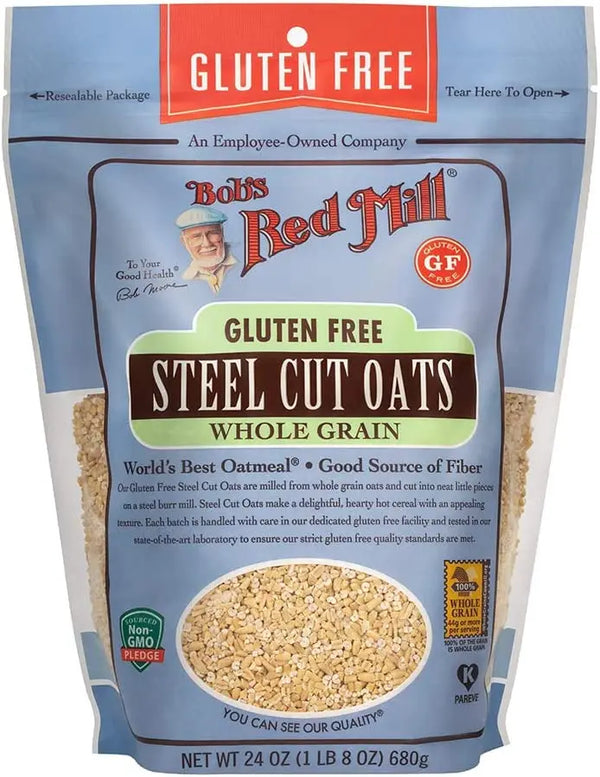 Bob's Red Mill Gluten Free Steel Cut Oats, Whole Grain, NonGMO 680gm