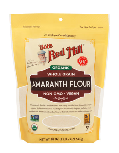 Bob's Red Mill Organic Whole Grain Amaranth Flour 510gm Bob's Red Mill