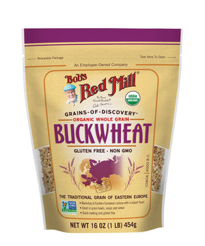Bob's Red Mill Organic Whole Grain Buckwheat Groats Raw, Gluten Free, Non-GMO 454gm Bob's Red Mill