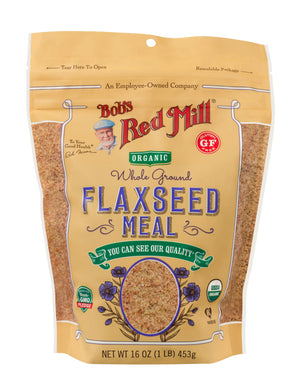 Bob's Red Mill Organic Whole Ground Flaxseed Meal, Gluten Free, Non-GMO 453gm Bob's Red Mill