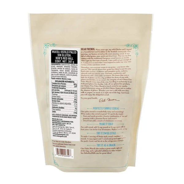 Bob's Red Mill Paleo Style Muesli, Grain Free, Cold Cereal, Gluten Fre