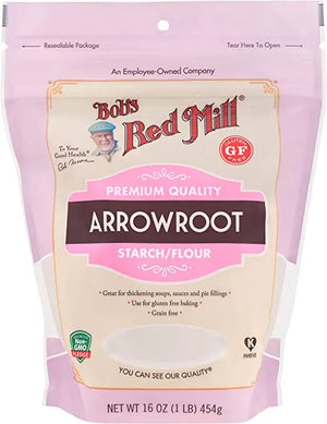 Bob's Red Mill Premium Quality Arrowroot Starch/ Flour, Gluten Free, Non-GMO 454gm Bob's Red Mill