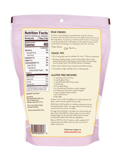 Bob's Red Mill Premium Quality Potato Starch, Unmodified, Gluten Free, Non-GMO 623gm Bob's Red Mill