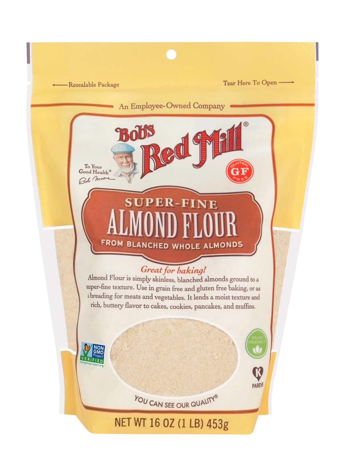 Bob's Red Mill Super Fine Almond Flour Blanched 453gm Backaldrin