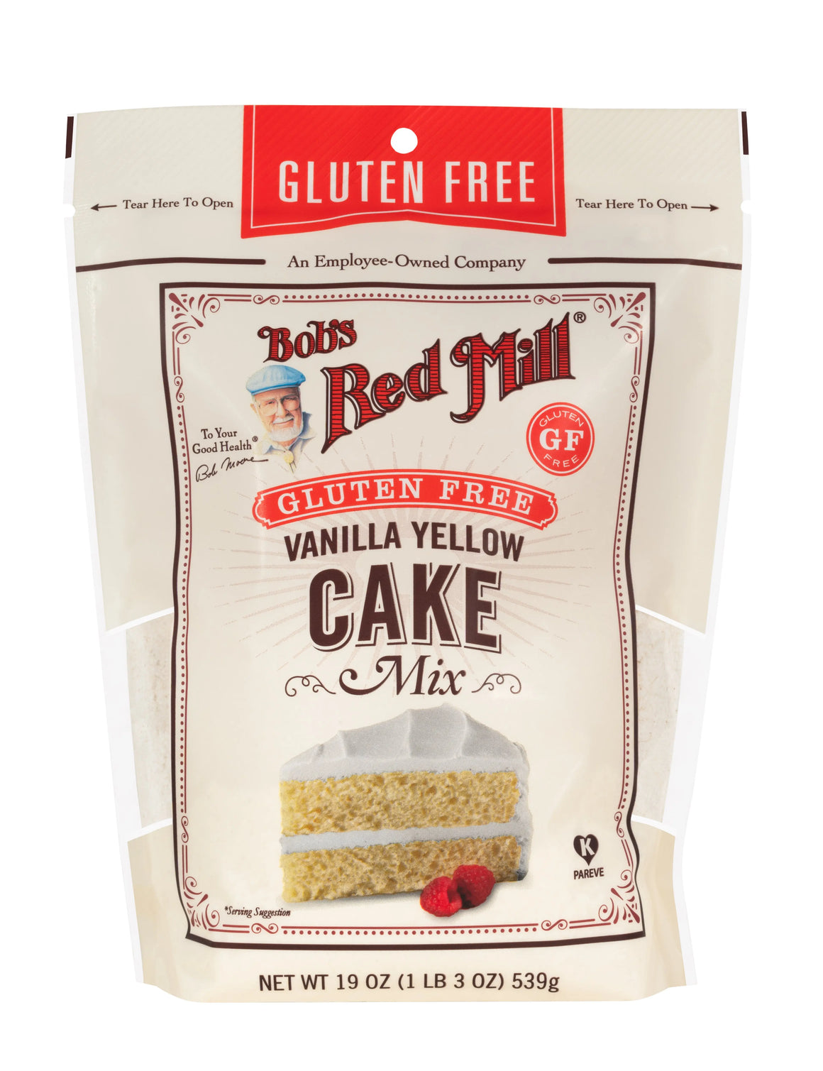 Bob's Red Mill Vanilla Yellow Cake Mix, Gluten Free 539gm Bob's Red Mill